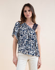 Removable Strap Top in Midnight Blue Size 12