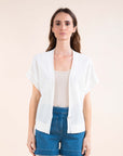 Wrap Cardigan in Ecru Size T4