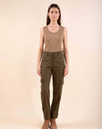 Cargo Trousers in Army Green