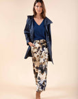 Lurex Short Sleeved Top in Indian Ink
