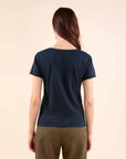 IMAGINE Crew Neck T-Shirt in Midnight Blue