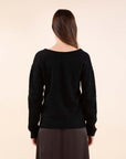 Reversible Sequin Jumper in Black