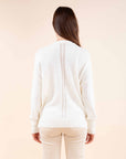Reversible Wool Blend Cardigan in Ivory