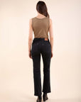JANE Studded Flare Jeans in Black