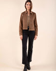 JANE Studded Flare Jeans in Black