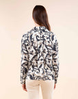 Wrap Effect Blouse in Ecru