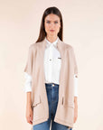 Zipped Cape in Camel