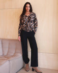 Straight Leg Smart Trousers in Night Blue