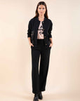 Straight Leg Smart Trousers in Night Blue