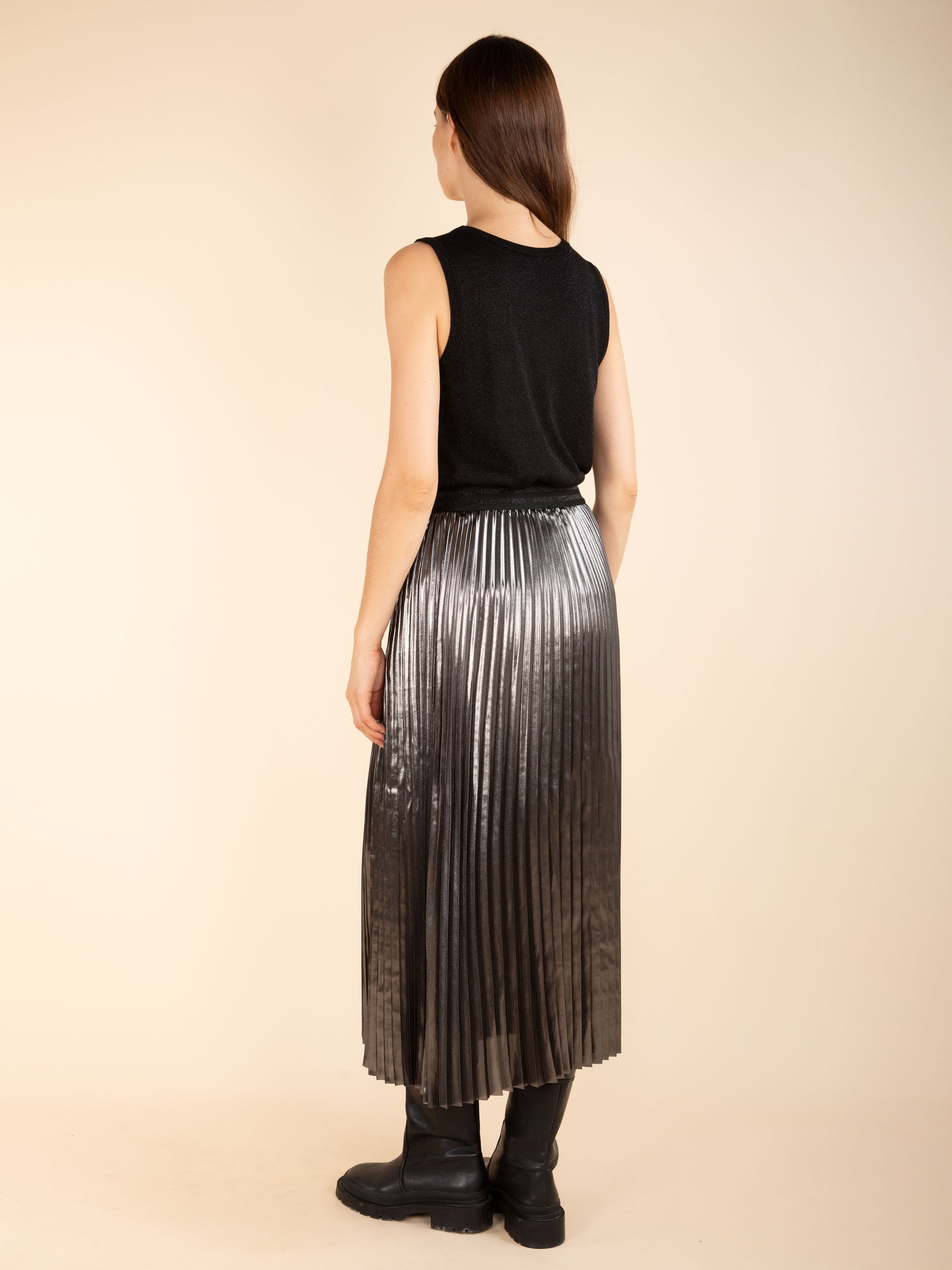 Long Pleated Skirt