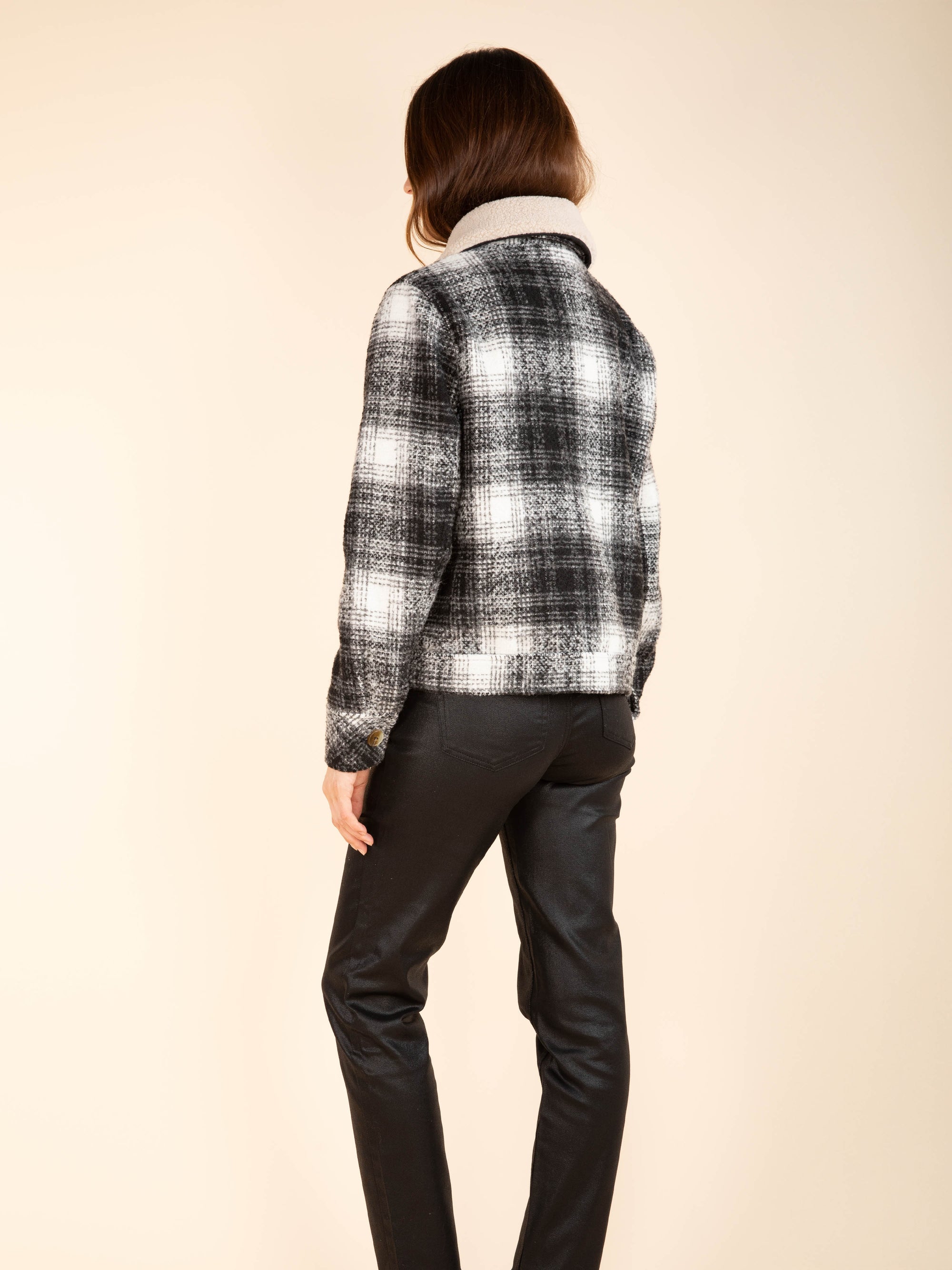 Short Checked Jacket