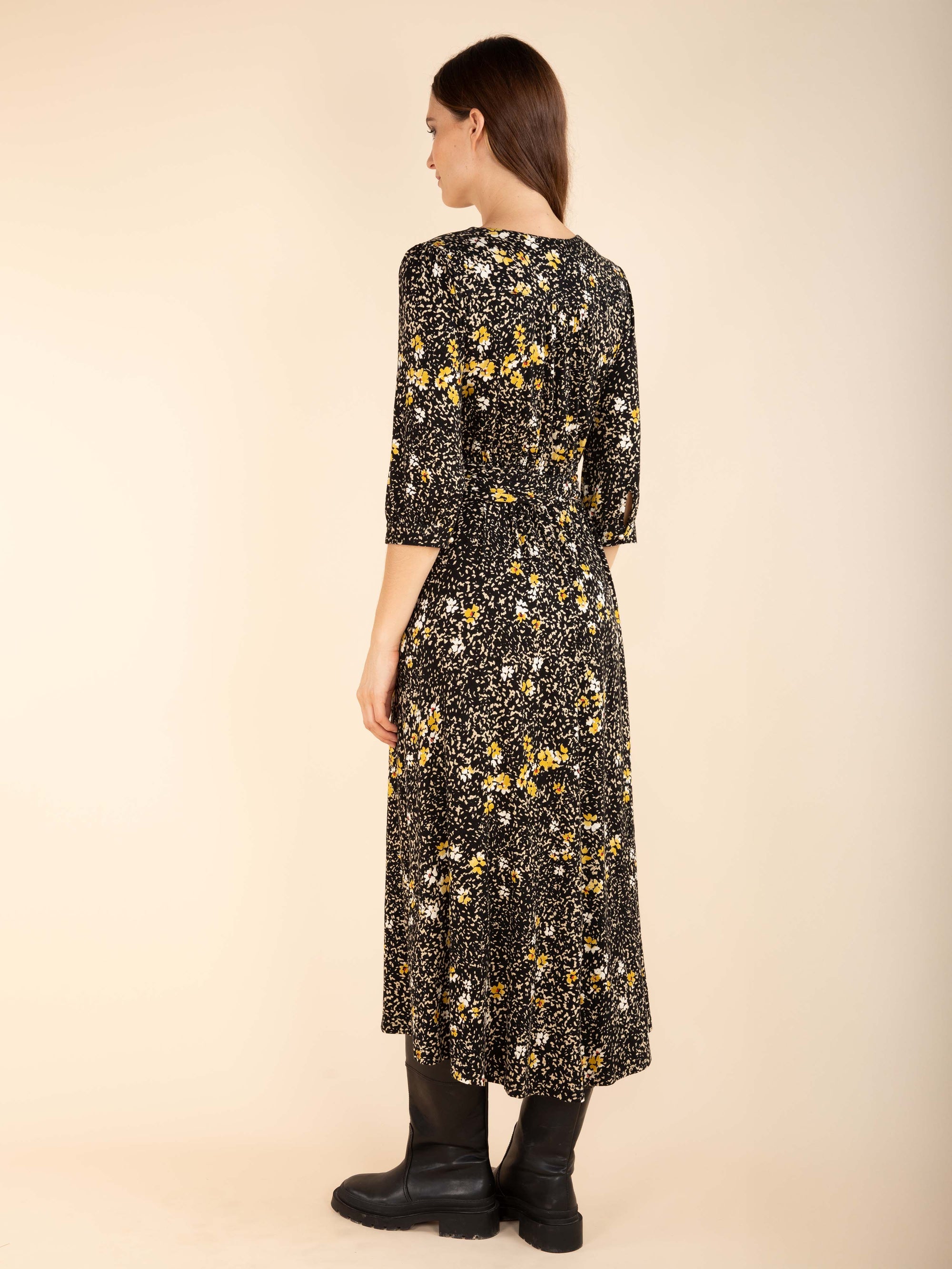 Long Printed Jersey Dress