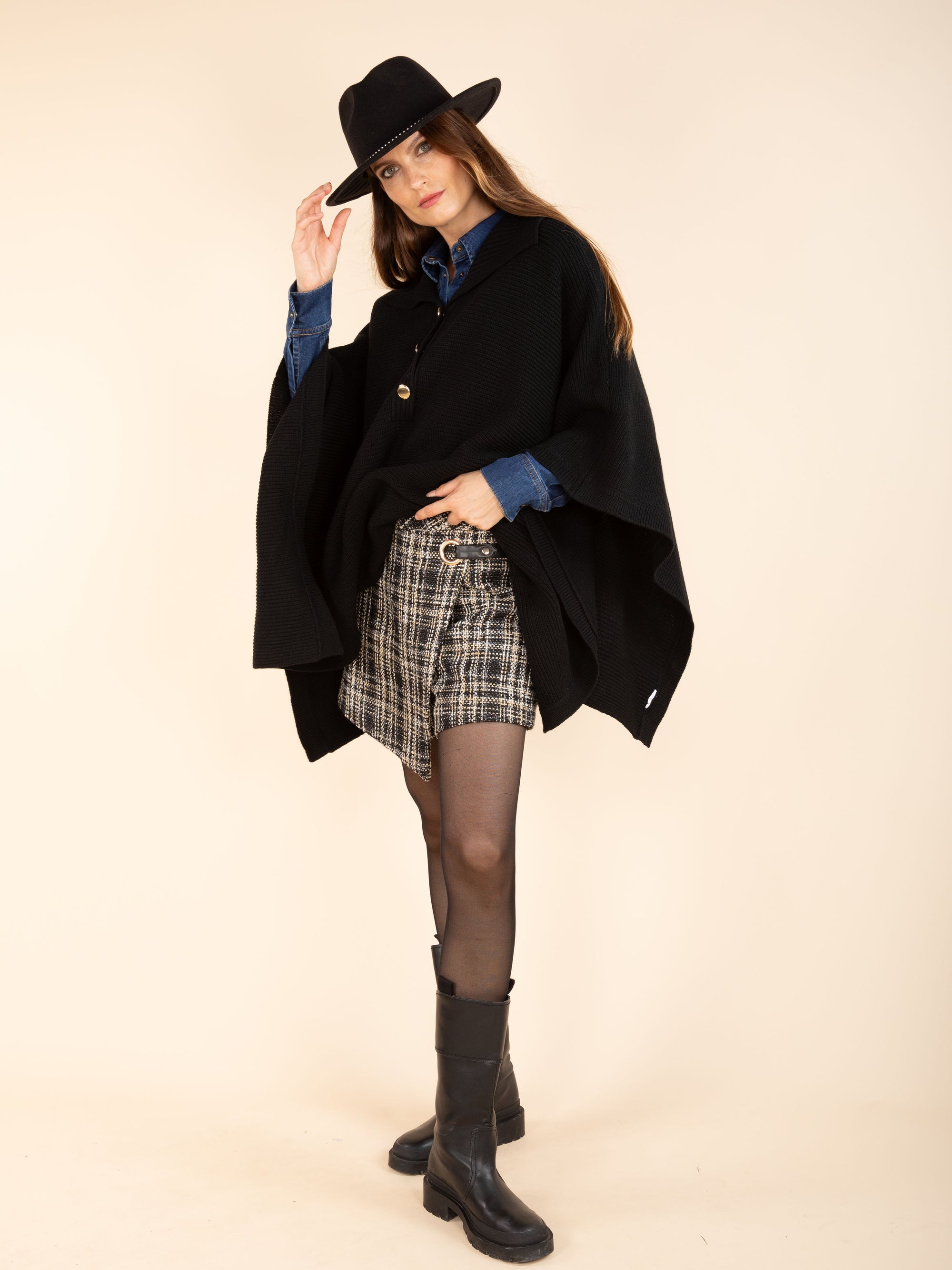 Buttoned Cape