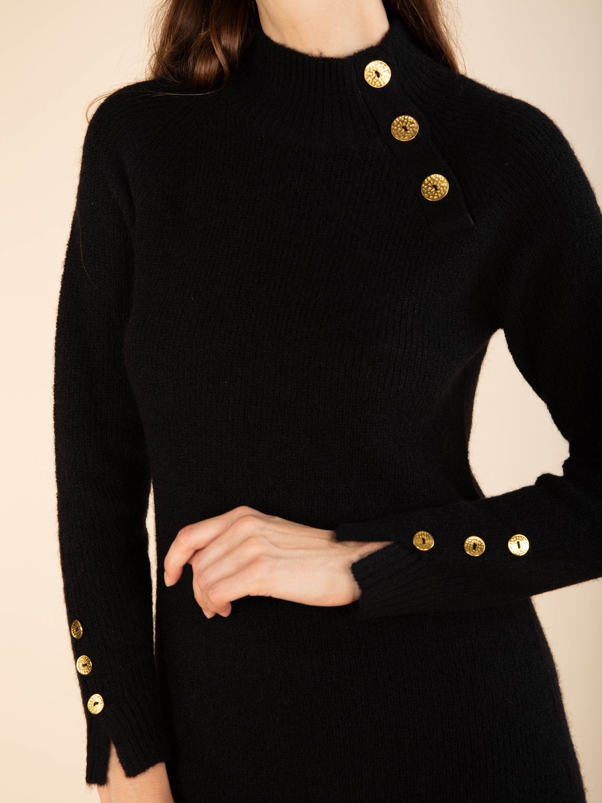 Buttoned Jumper Dress