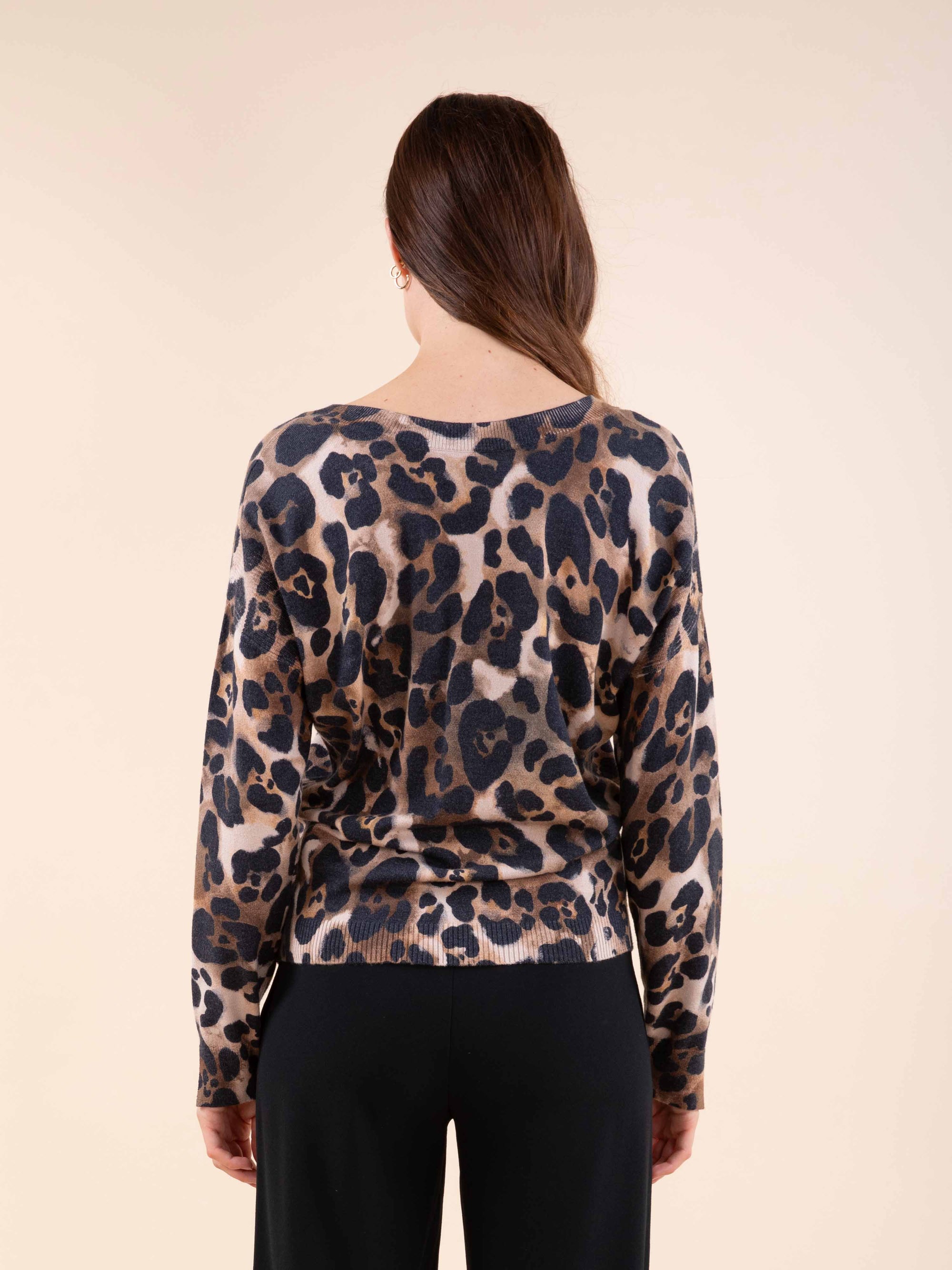 Reversible Leopard Jumper