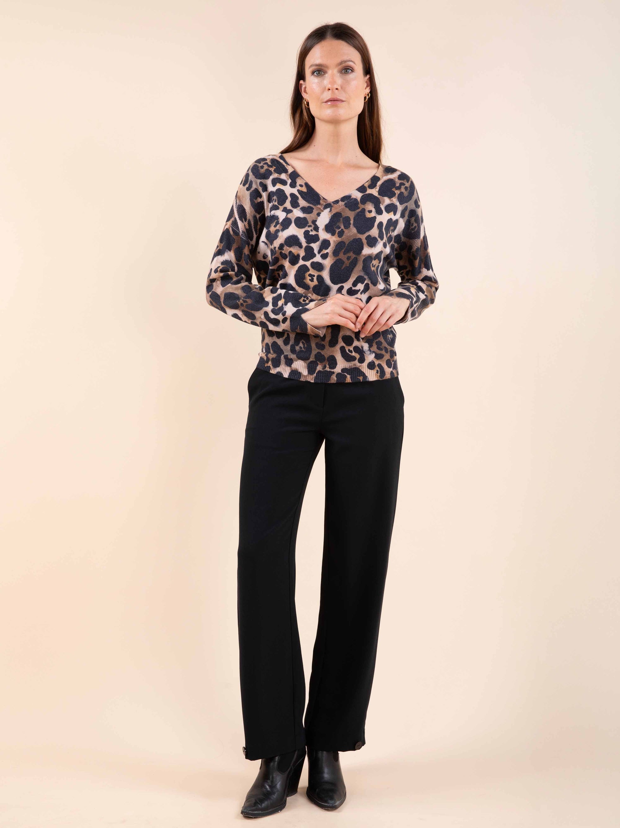 Reversible Leopard Jumper