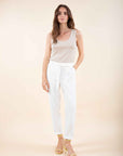 Belted loose Trousers in White or Lemon Yellow