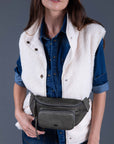 MARCEL Crocodile Effect Belt Bag