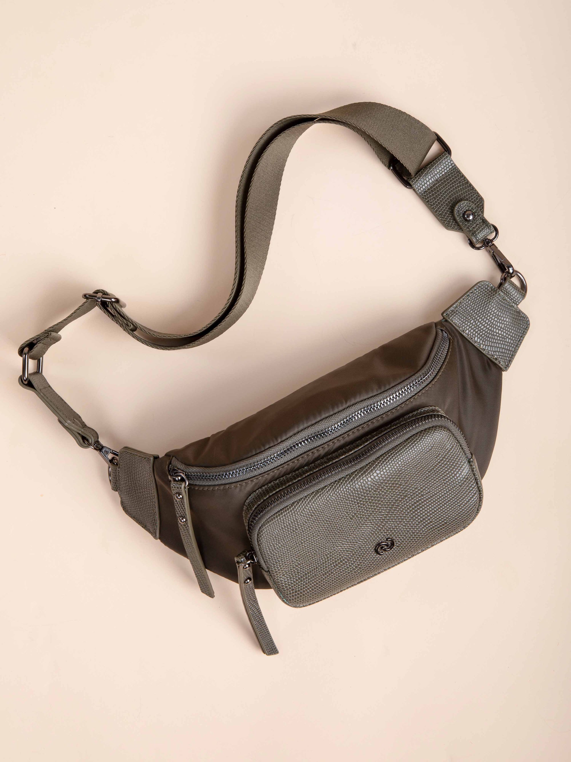 MARCEL Crocodile Effect Belt Bag