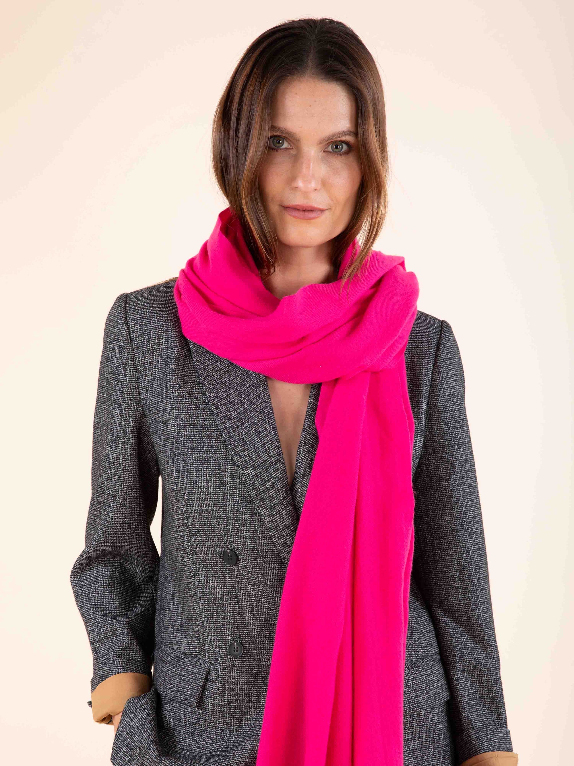 Plain Scarf in Pink