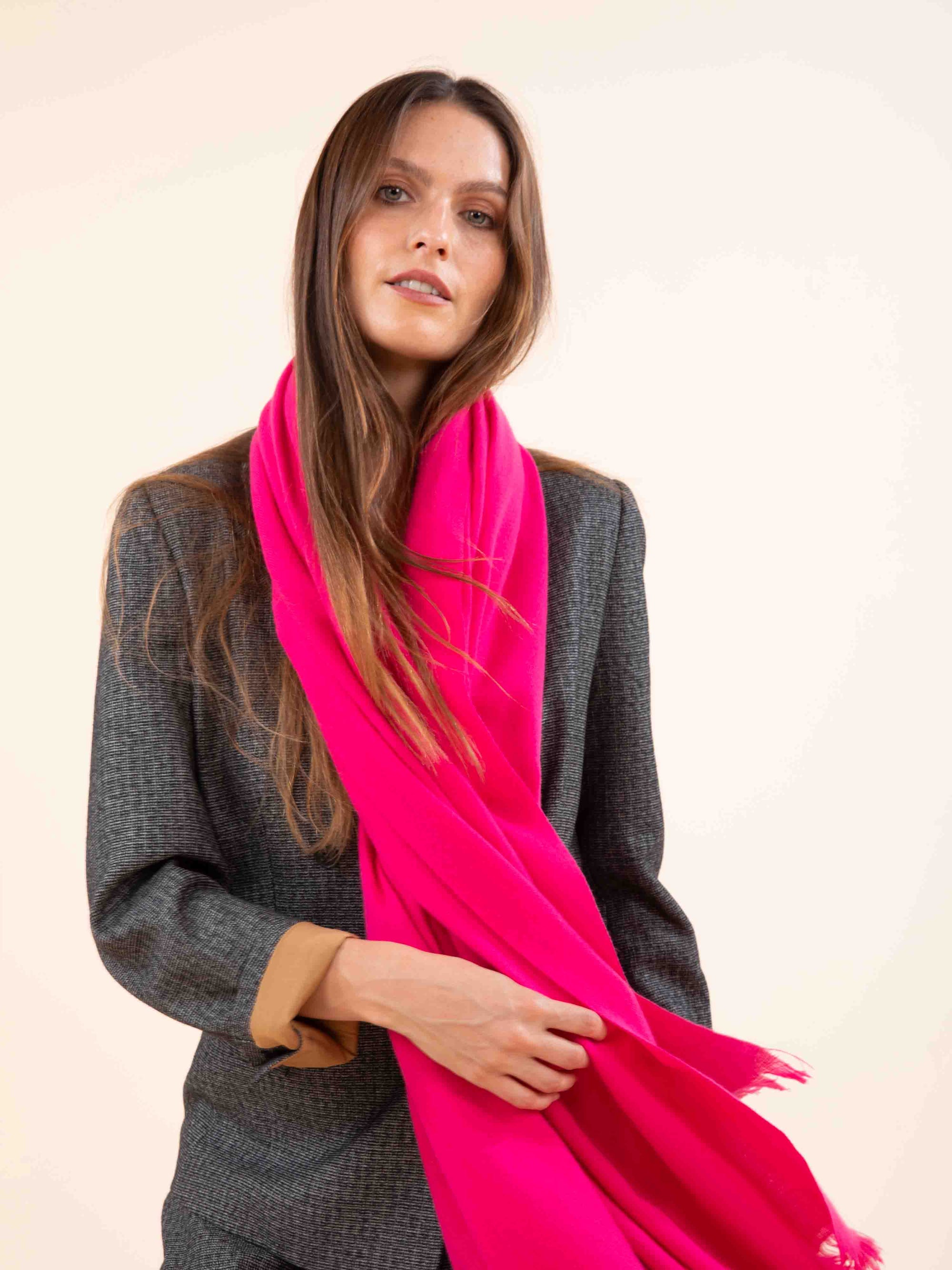 Plain Scarf in Pink
