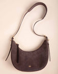 LUCIEN Half Moon Bag in Brown