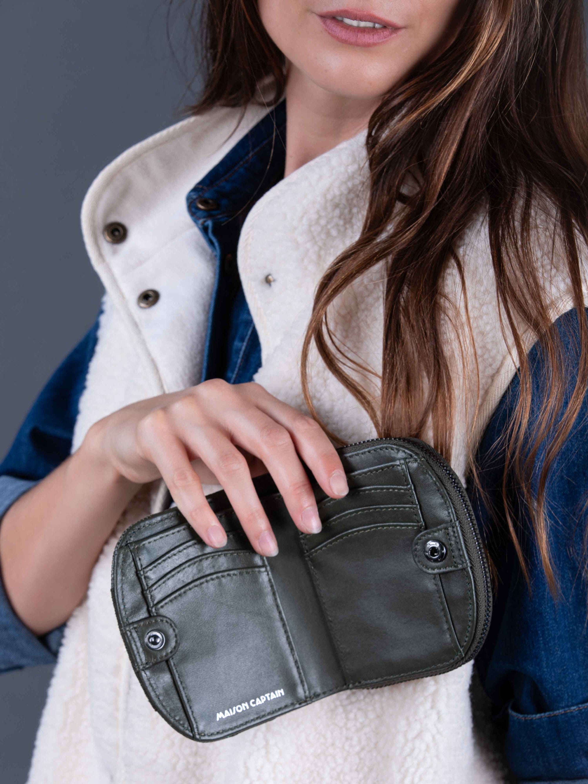 ROMEO Patchwork Purse in Khaki
