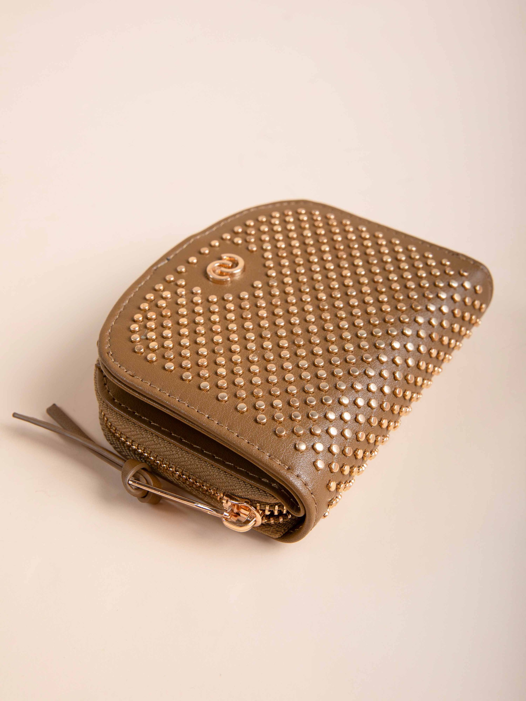 ROMEO Studded Purse in Havana