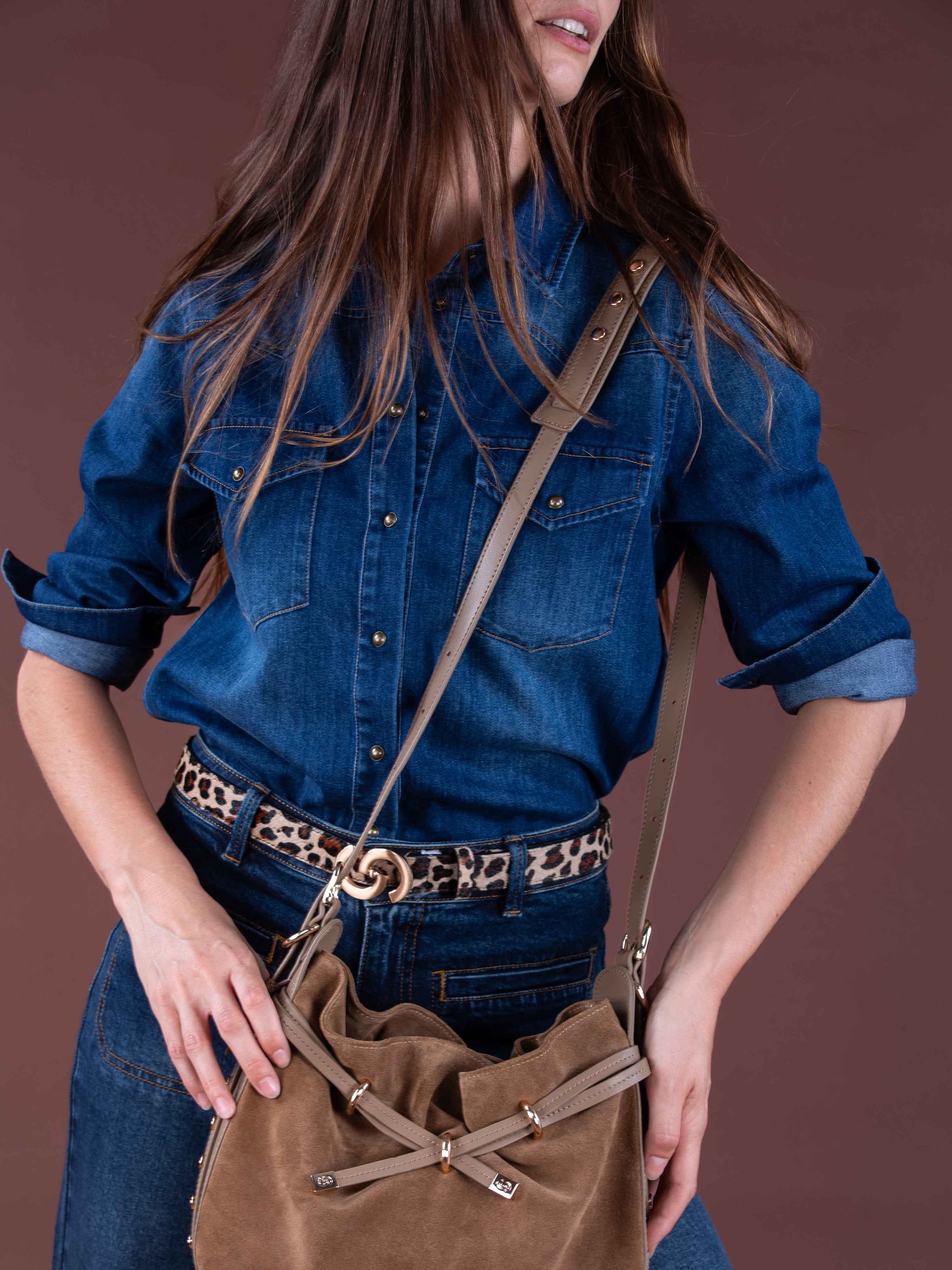 PRE-ORDER AVAILABLE LEANDRO Belt in Leopard.