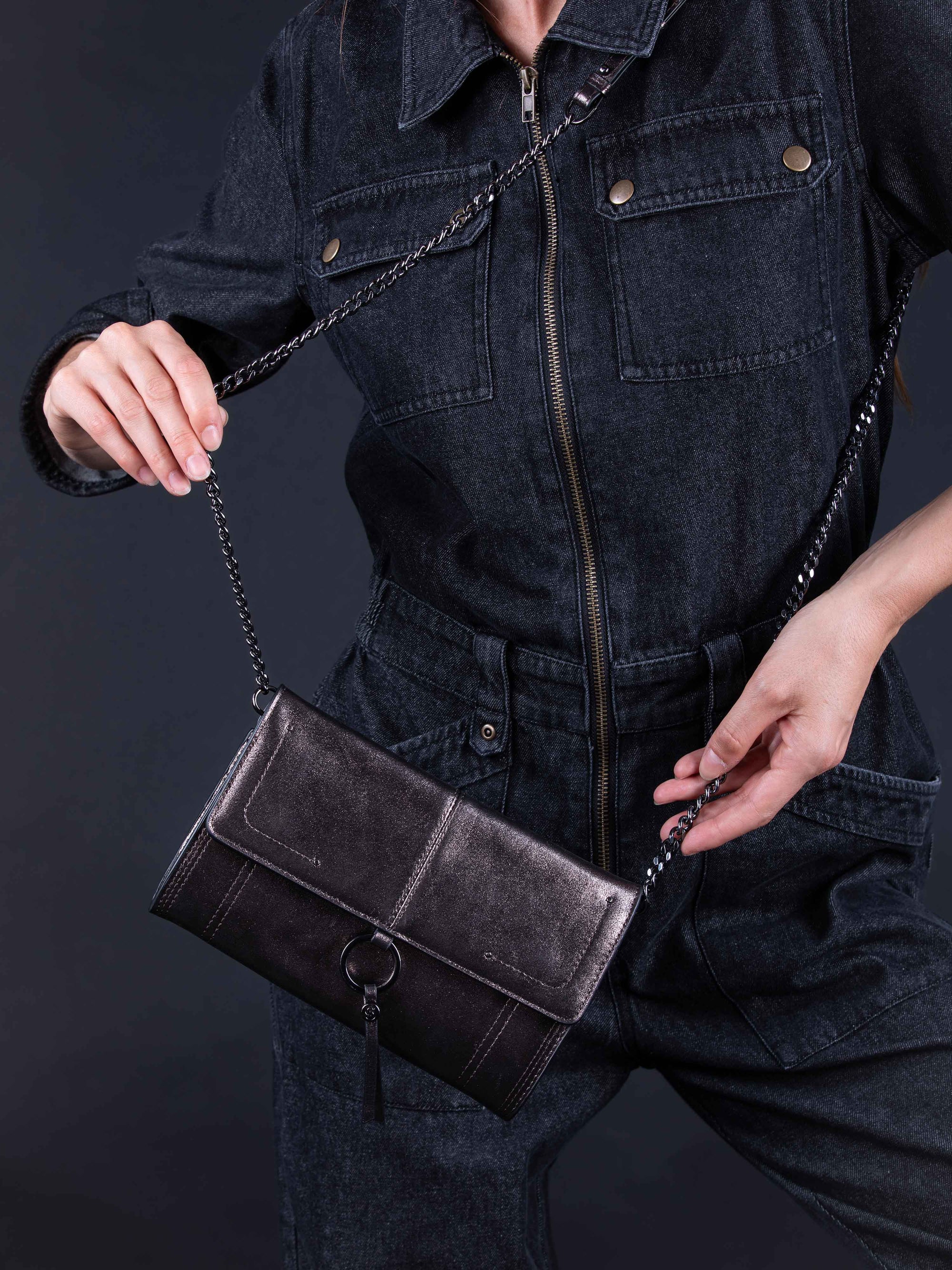GABRIEL Mini Metallic Bag