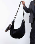 Large Half Moon Bag in Black