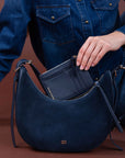 ROMAIN Small Purse in Denim Blue