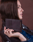 ROMAIN Small Purse in Chocolate Brown
