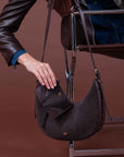 ROMAIN Small Purse in Chocolate Brown