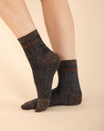 Pack of 3 Lurex Socks in Black