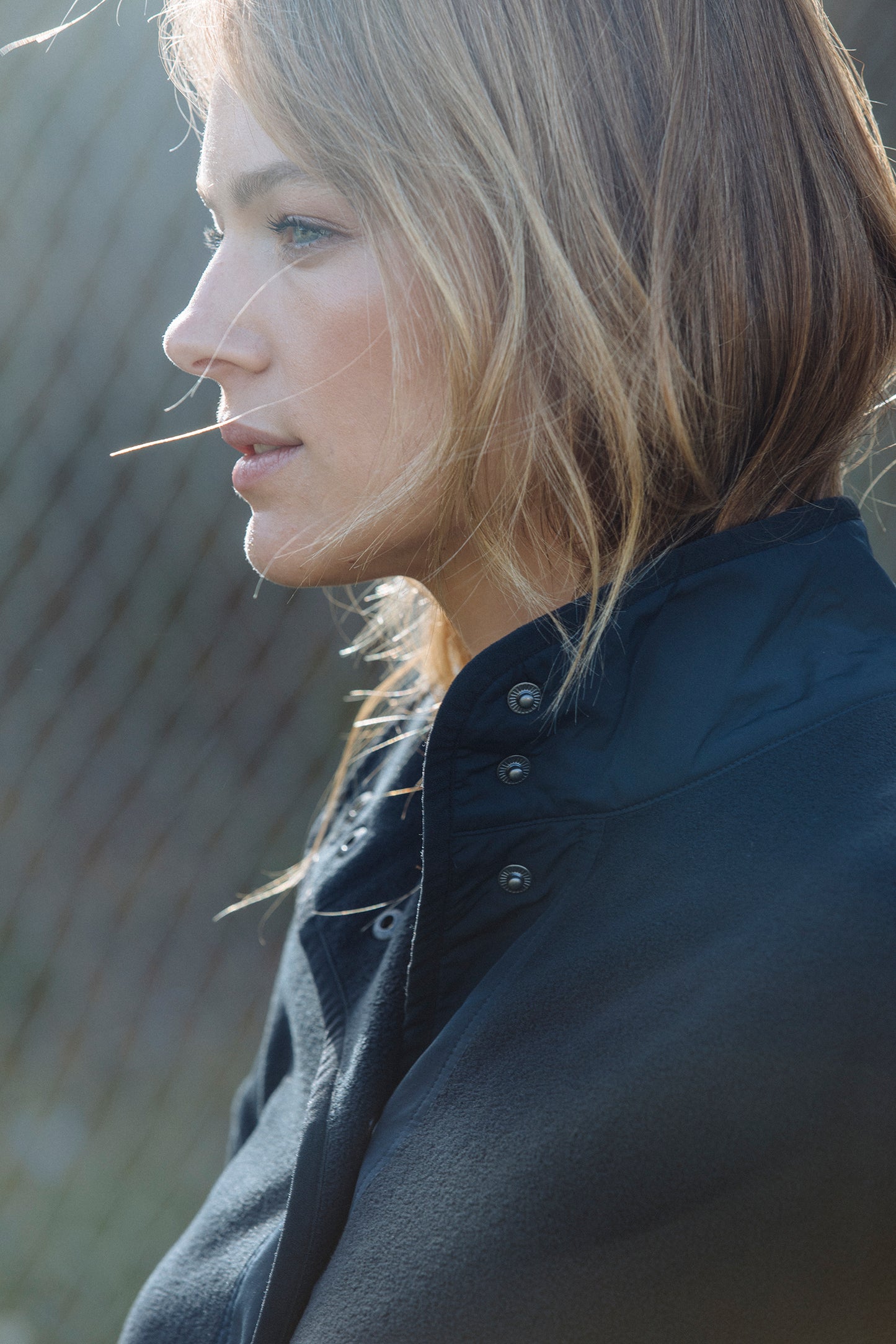 Fleece Jacket in Charcoal Grey