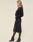 Denim Skirt in Black Size 8, 10, 16