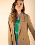Blazer in Bronze with Charm Details