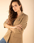 Blazer in Bronze with Charm Details