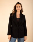 Belted Blazer in Black