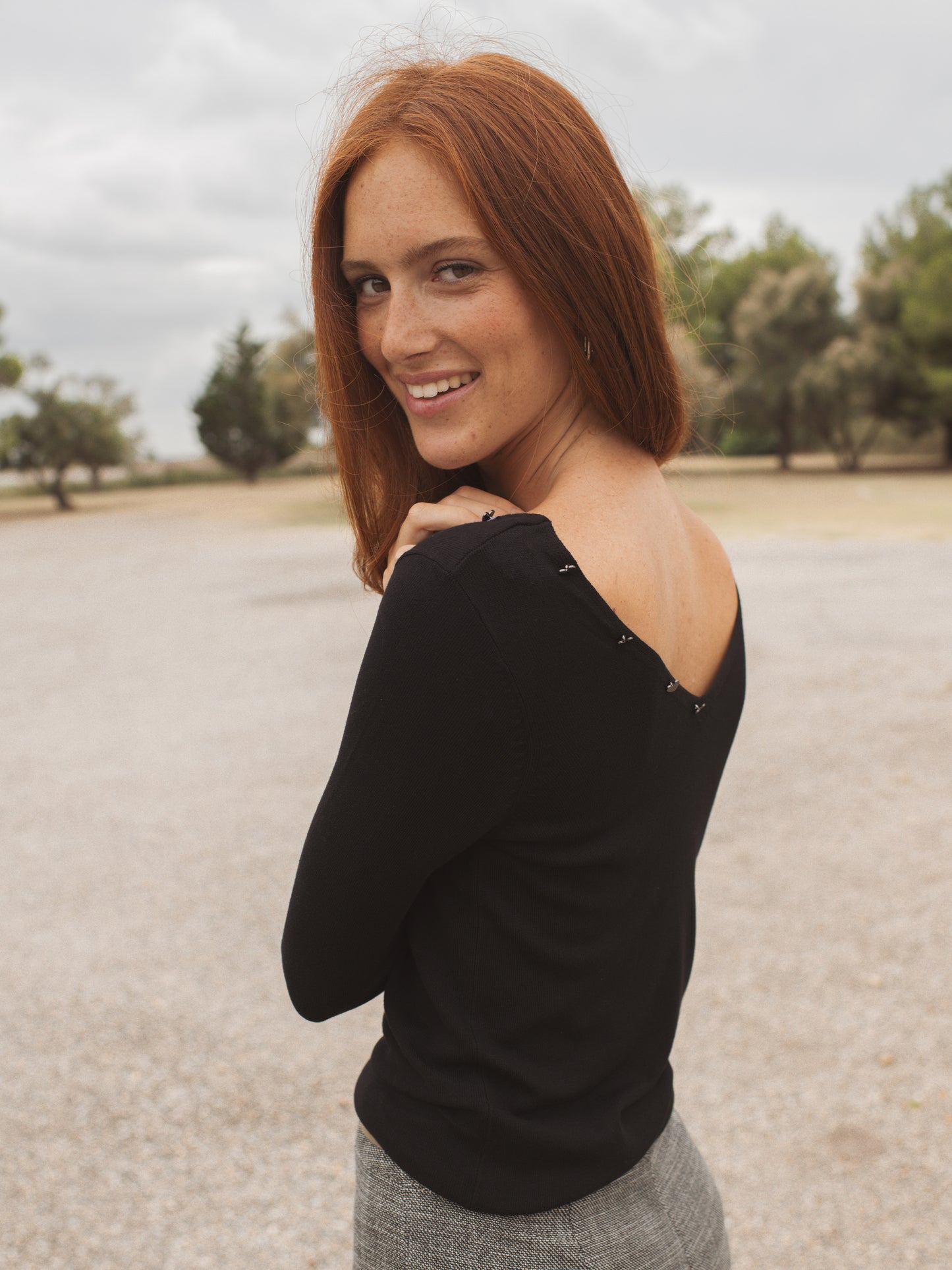 Heart Jumper in Black