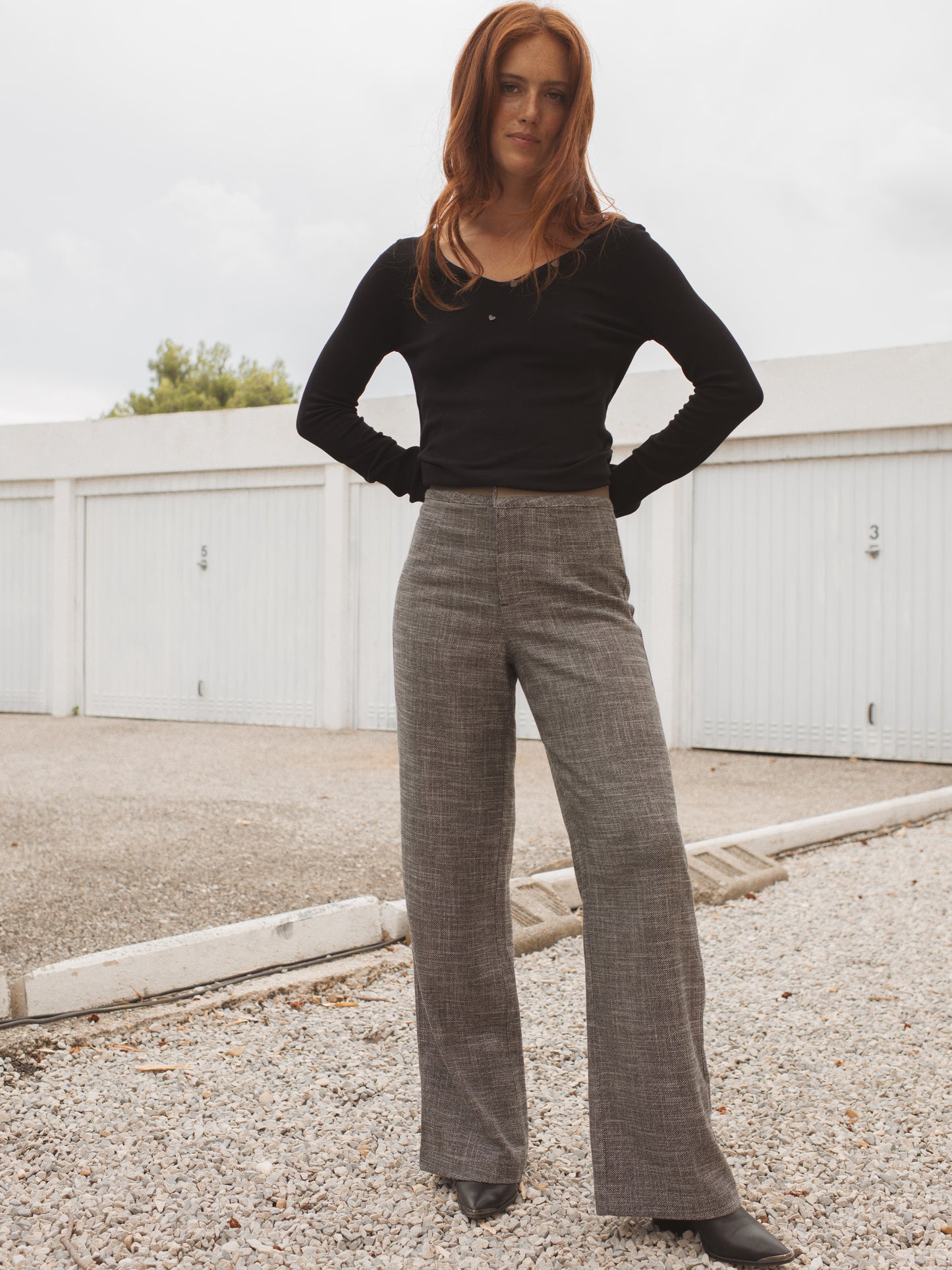 Heart Jumper in Black