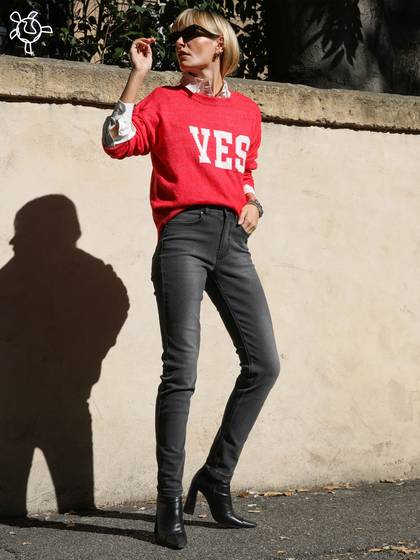 'Yes' Pink Limited Edition Jumper
