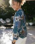 Floral ruffled shirt Size 22