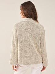 Loose short jacket in fawn