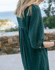 Macrame dress in Thyme Green Size T0