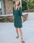 Macrame dress in Thyme Green Size T0