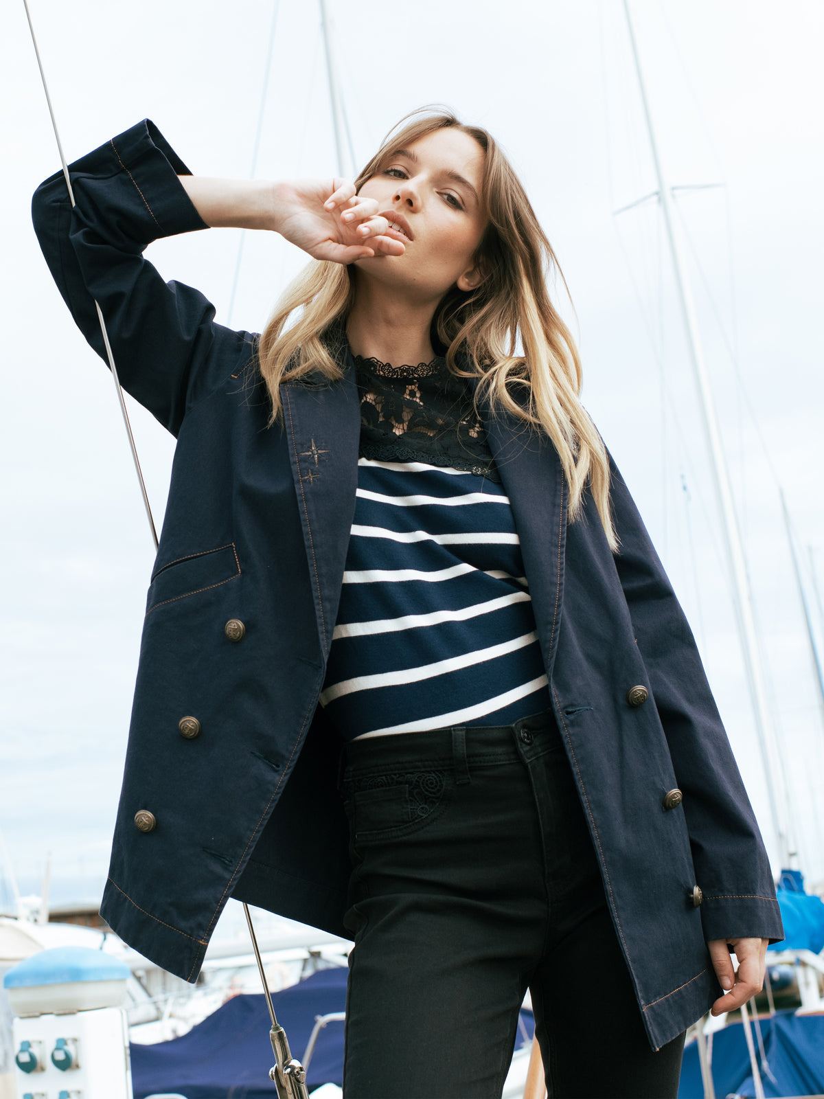 Nautical Jacket in Midnight Blue