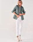 ROMY jeans with patch pockets in white Size 4