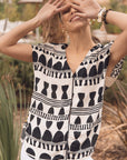 Ethnic Print Blouse Size 24